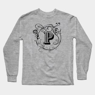 Letter P Long Sleeve T-Shirt